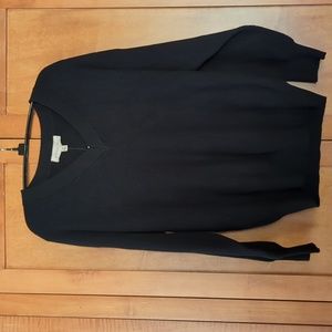 New Philosophy Black Vneck Sweater Medium